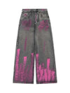 Tntwear Graffiti Distressed Washed Baggy Jeans - 1886 - tntwear1