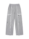 Tntwear High Street Spliced Button Patchwork Pants