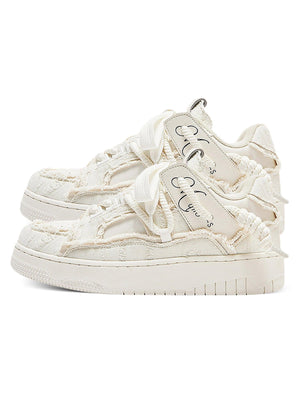 Sneakerhub Tassel Contrast Color Sneakers - Tntwear