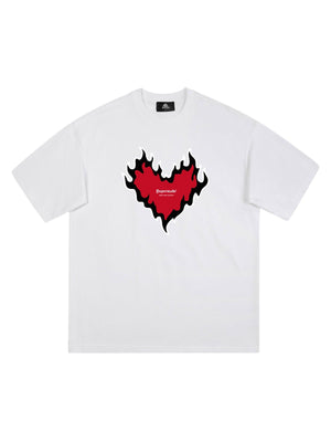 Tntwear Heart Print T-shirt - tntwear1