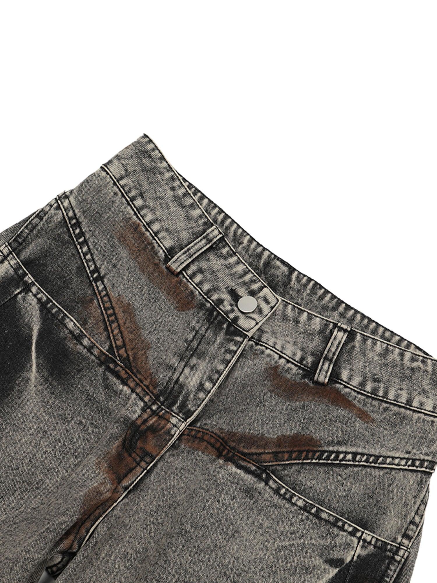 Tntwear American Street Style Washed Distressed Jeans - tntwear1