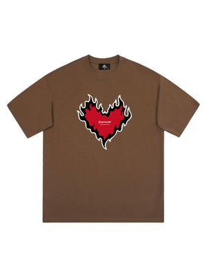 Tntwear Heart Print T-shirt - tntwear1