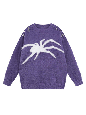 Tntwear Spider Warm Loose Sweater - tntwear1