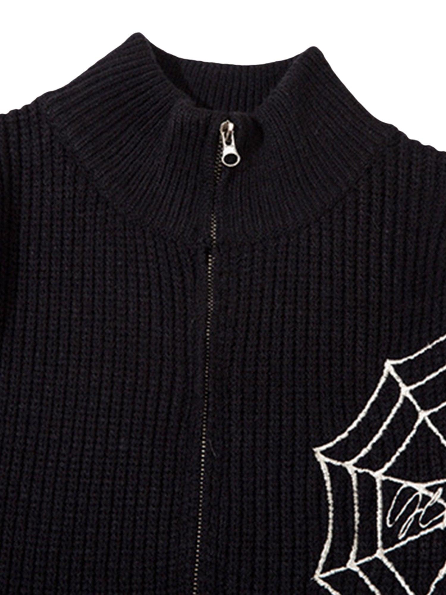 Tntwear Spider Loose Sweater Coat - tntwear1