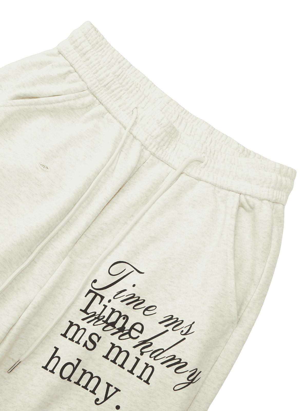 Tntwear Cut Hole Angel Drawing Letter Pants