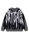 Tntwear Contrast Color Couple Knitted Sweater - 1907 - tntwear1