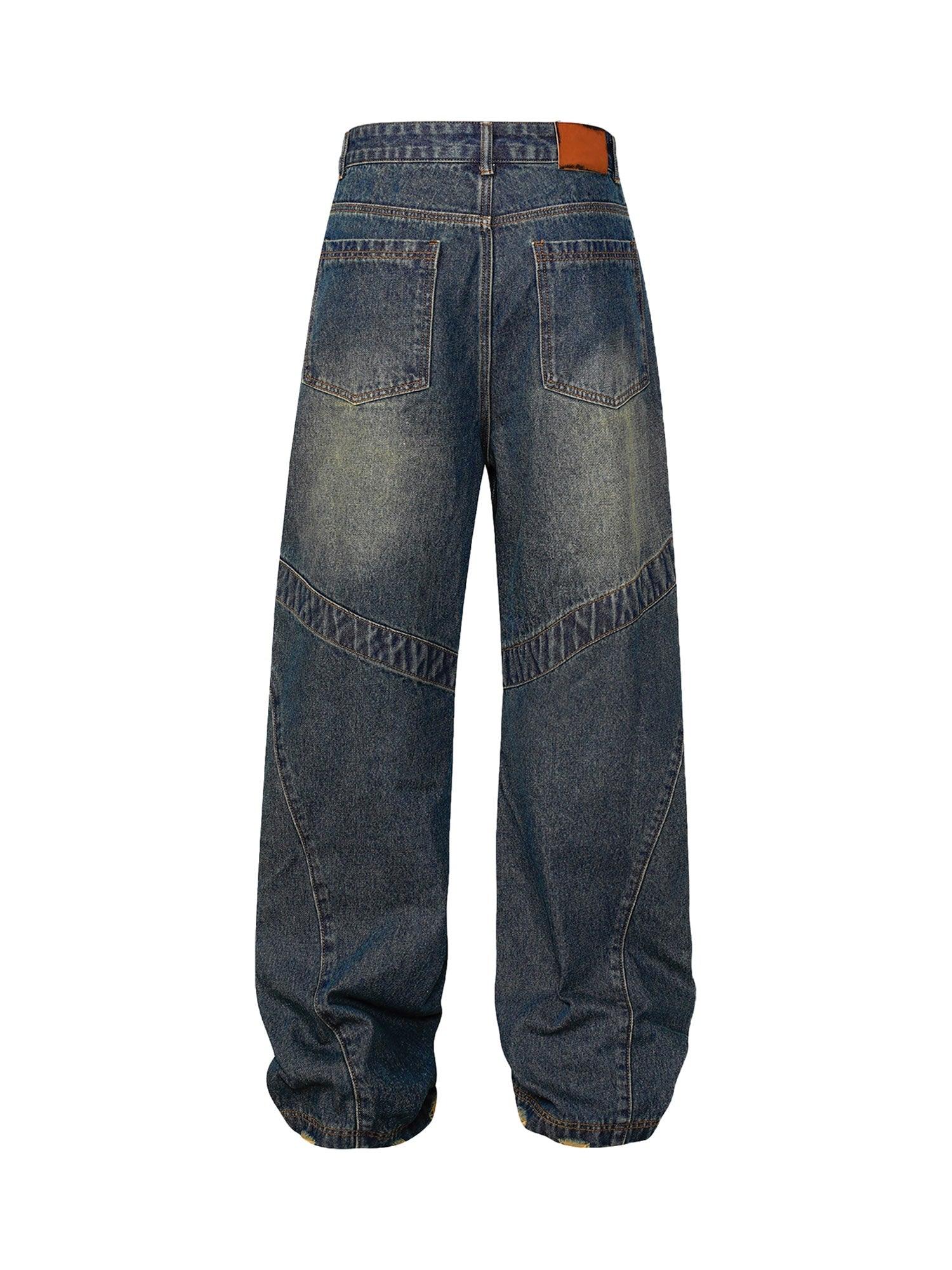 Tntwear American High Street Washed Distressed Jeans - tntwear1