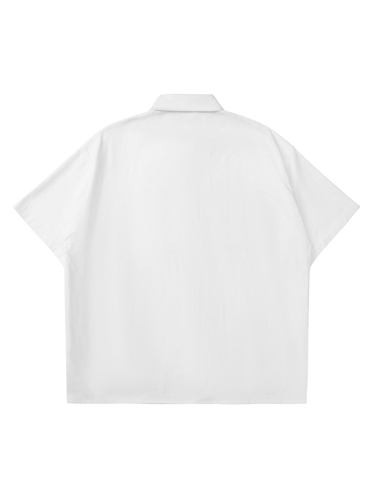 Tntwear American Retro Letter Embroidered Shirt