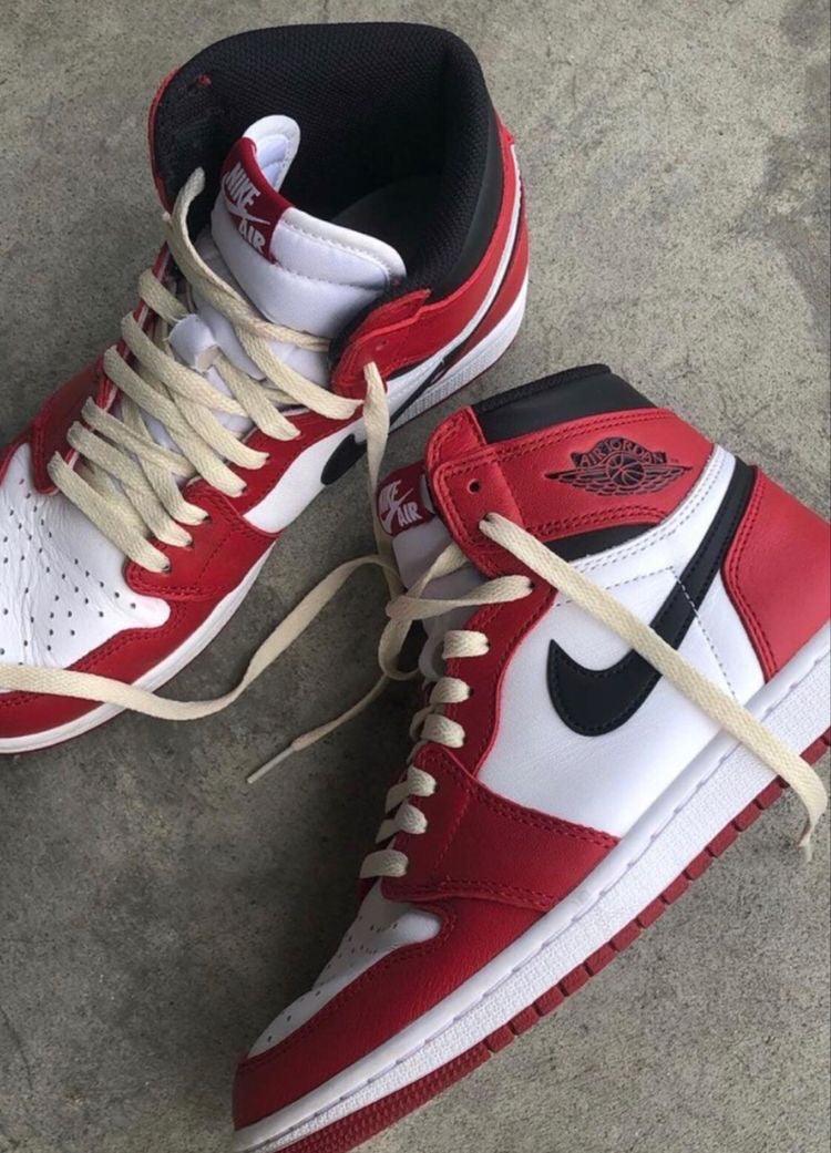 Custom RED Black White Jordan 1 CHICAGO High Q AJ1 UNISEX ( Customs And Box ), Jordan 1 Sneakers FREE SHIPPING WITH FEDEX - tntwear1