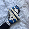 Custom Blue T-Scott x Fragment x Air Jordan 1 High Q ( Customs And Box ), Jordan 1 Sneakers Active - tntwear1