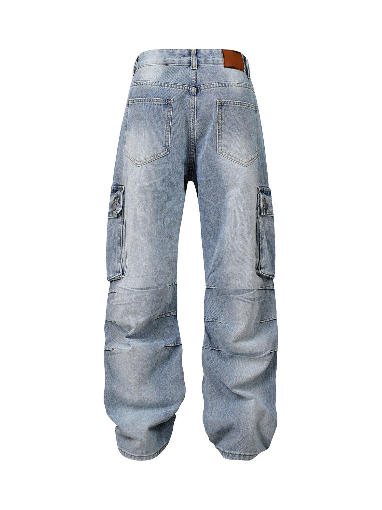 Tntwear American Street Style Washed Distressed Jeans - tntwear1