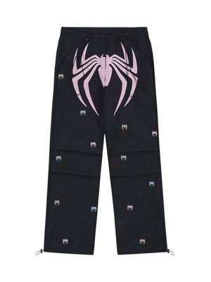 Tntwear Embroidered Spider Straight Leg Pants - 1745 - tntwear1