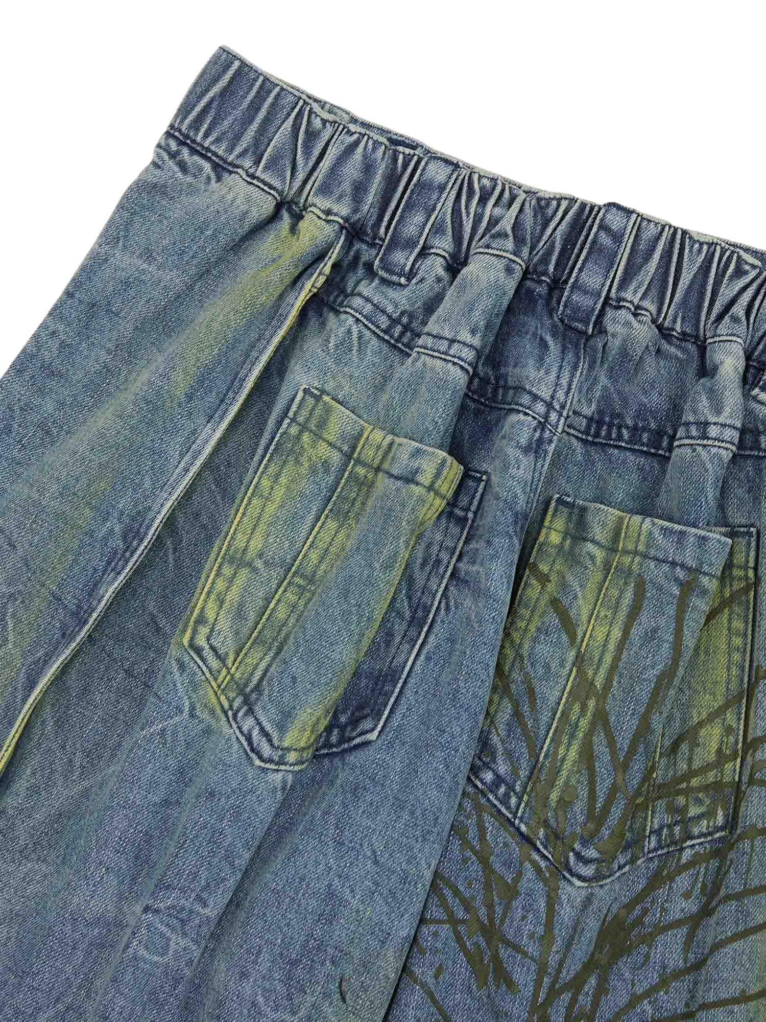 American Street Heavy Duty Washed Distressed Jeans - 2033 - tntwear1