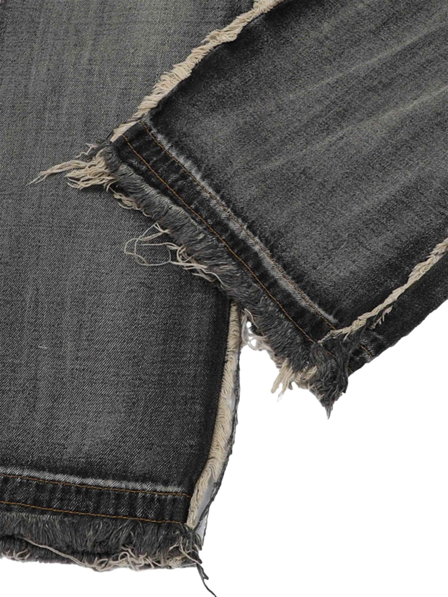 Tntwear High Street Washed And Distressed Raw Edge Jeans - 2068 - tntwear1