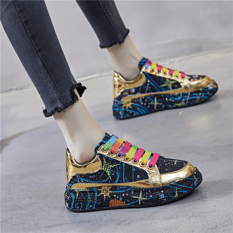 Jevizonz Rhinestone Fashion Sneakers - tntwear1