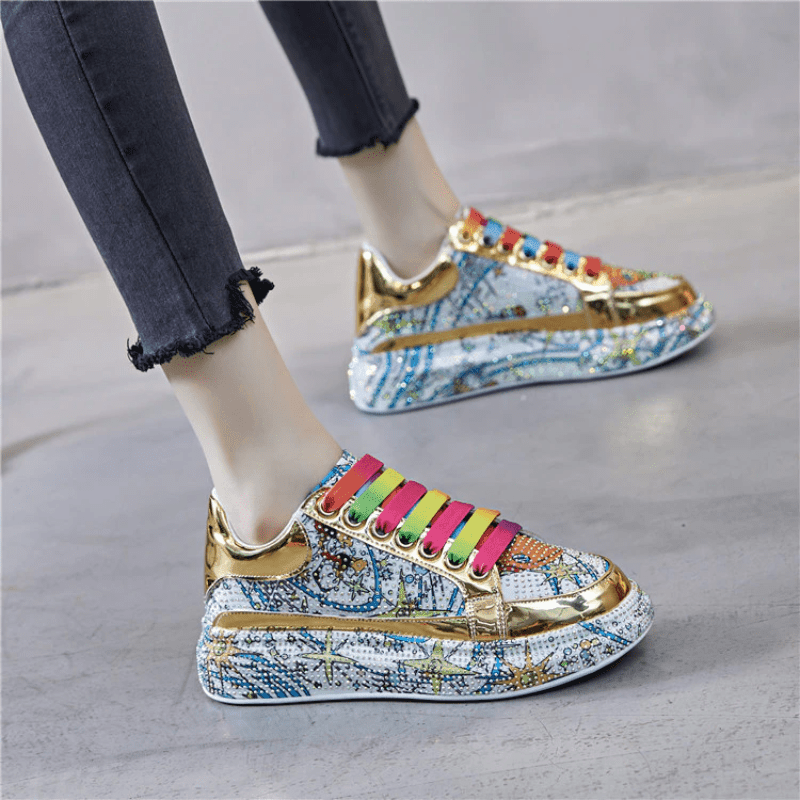 Jevizonz Rhinestone Fashion Sneakers - tntwear1