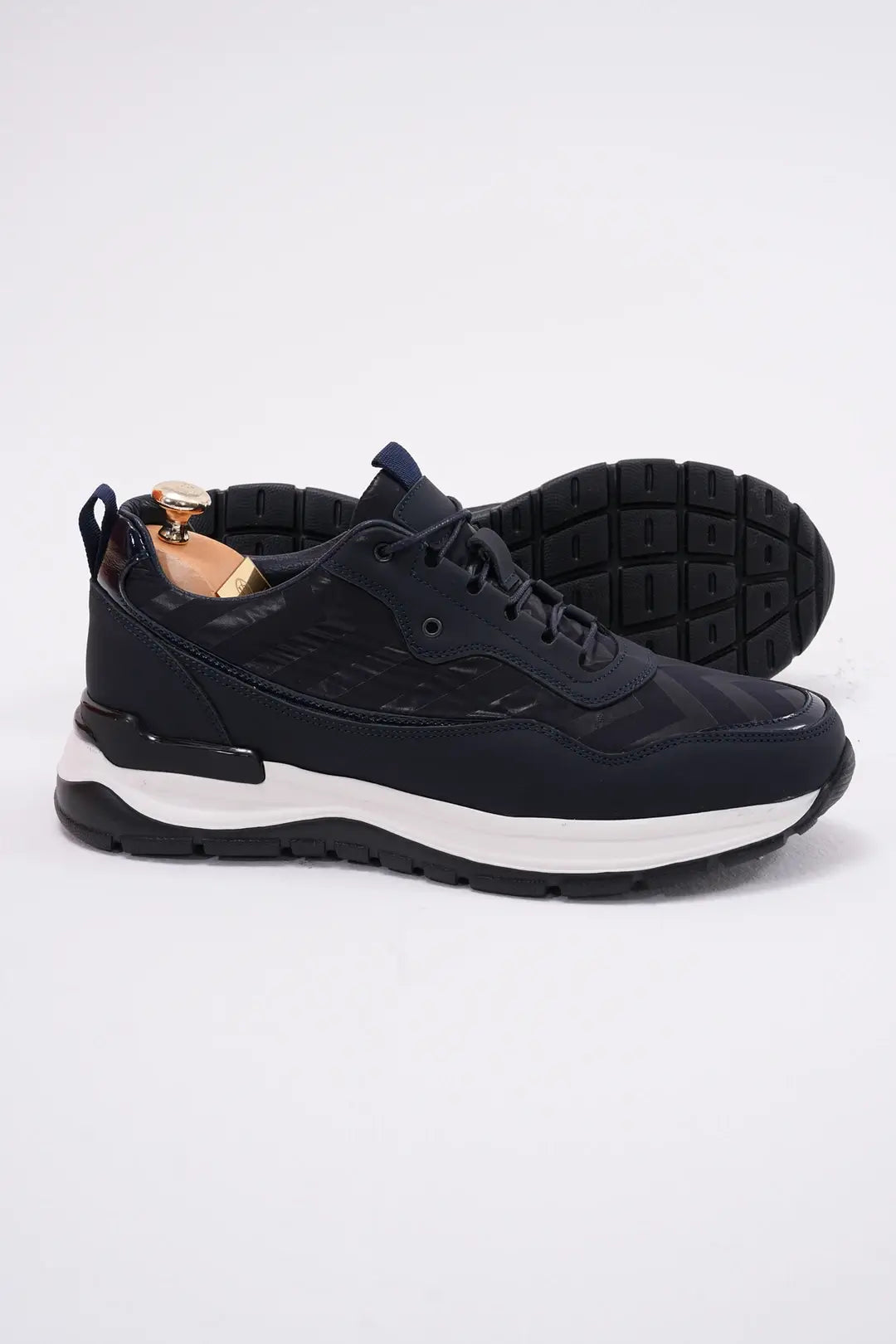 Midnight Ace Leather Sneakers