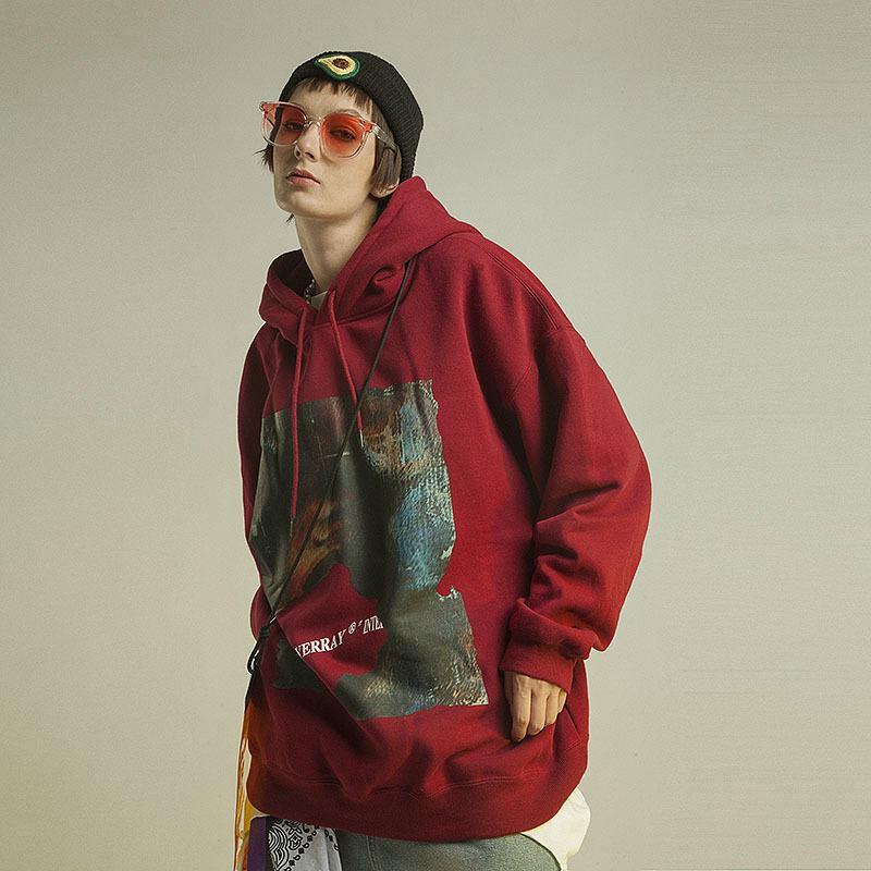 Oversized Loose Graphic Hoodie - tntwear1