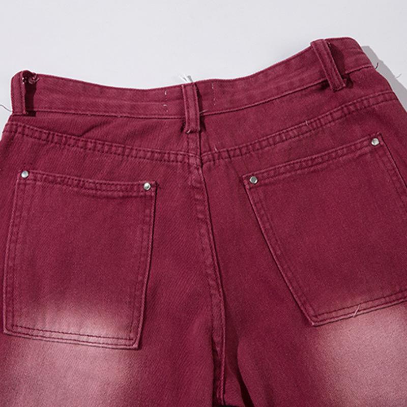 Red Brick Retro Vintage Jeans - tntwear1