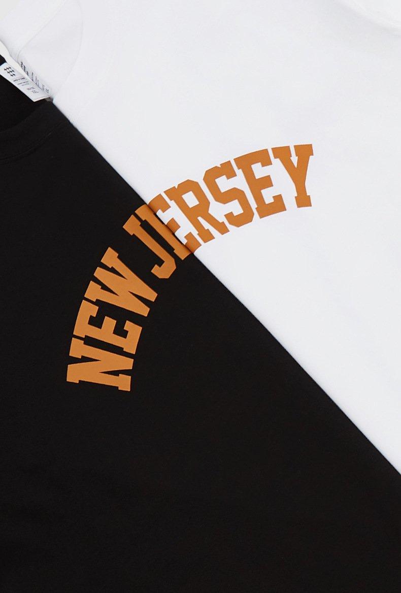 New Jersey Letter Print T-shirt - tntwear1