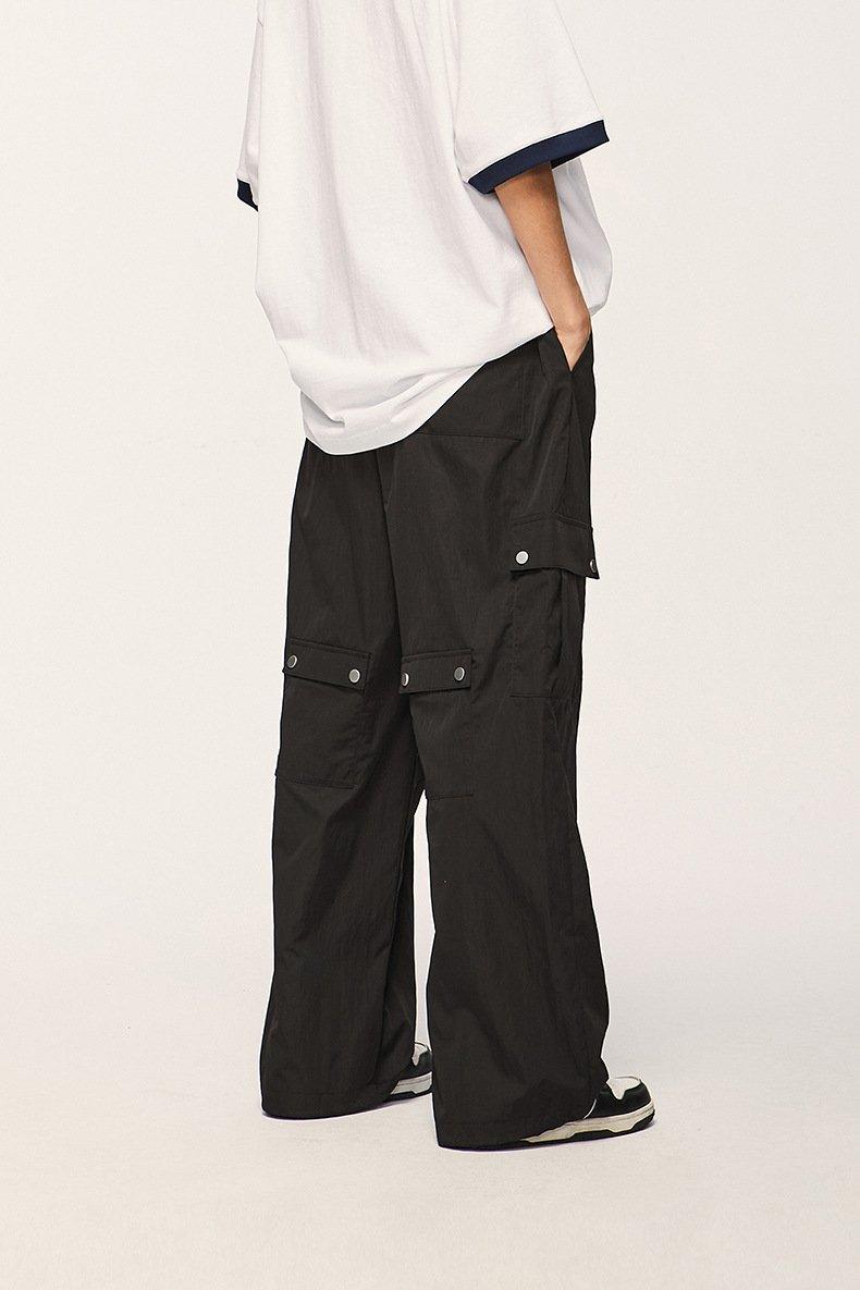 Multi-pocket Wide-leg Baggy Cargo Pants - tntwear1