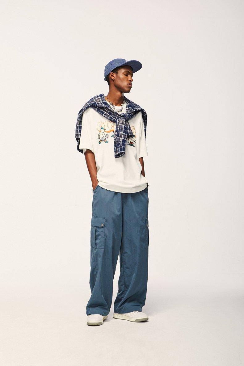 Multi-pocket Wide-leg Baggy Cargo Pants - tntwear1