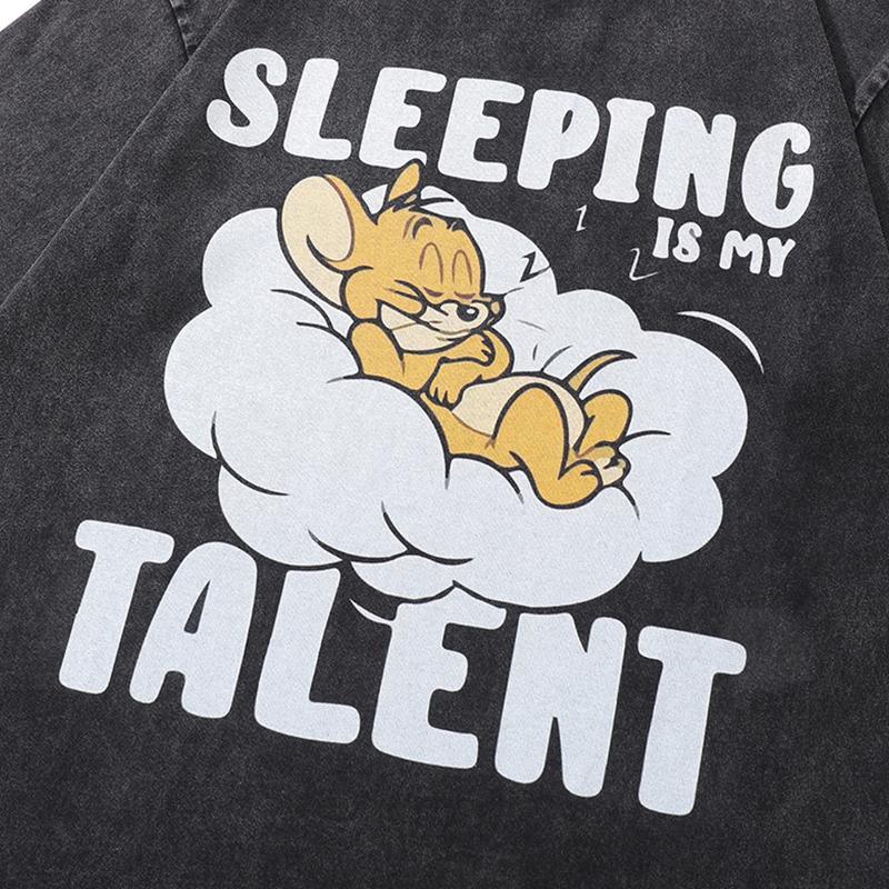 Sleepy Jerry Printed T-shirt - tntwear1