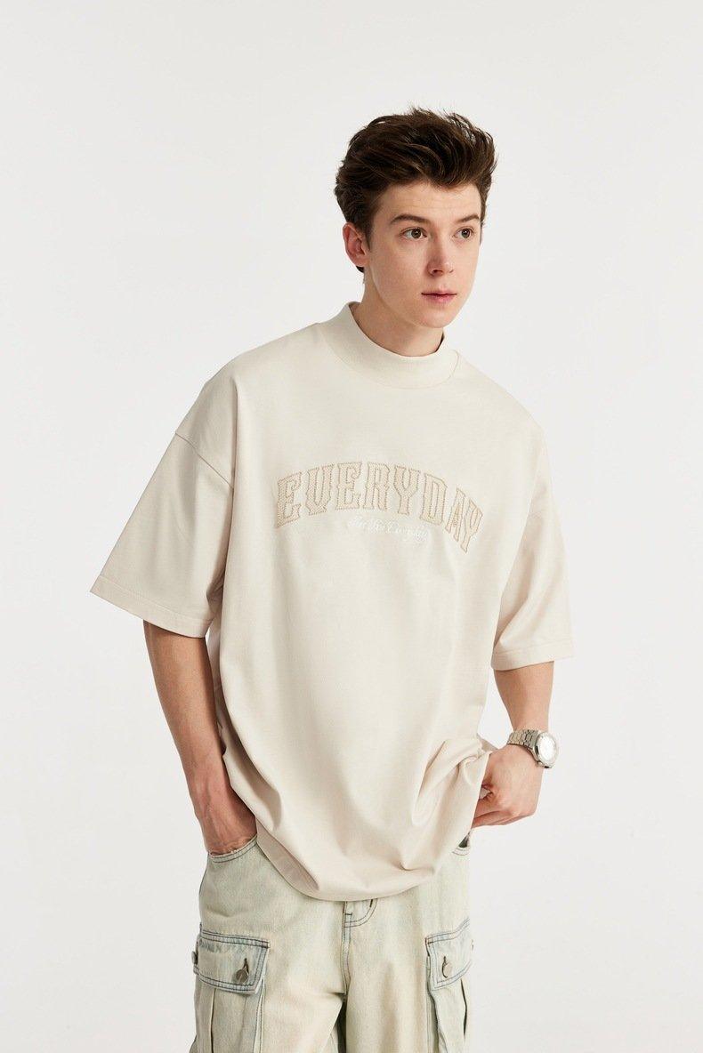 Embroidered Loose T-shirt - tntwear1