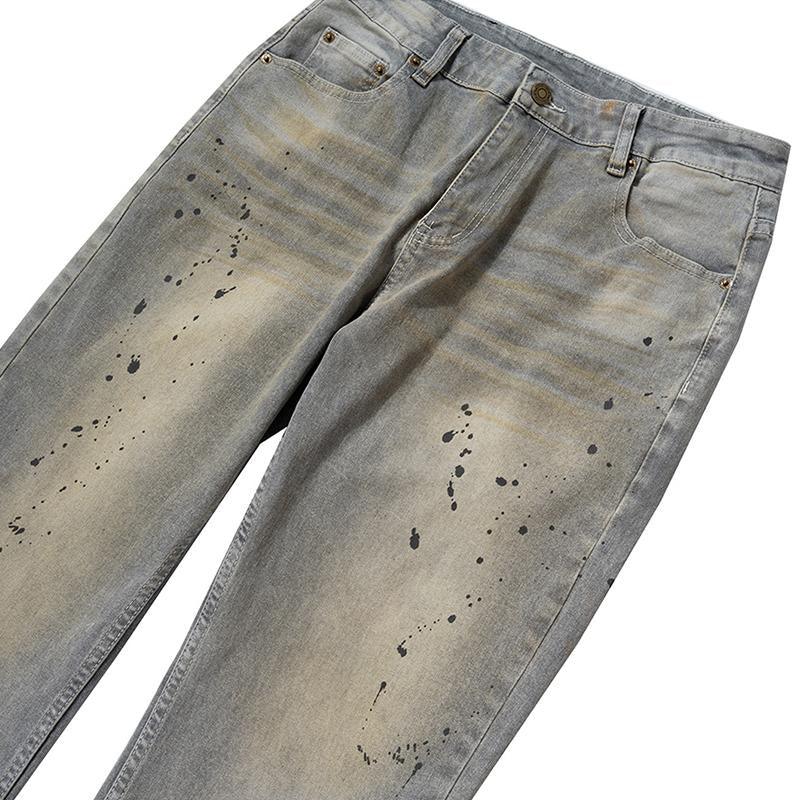 Splash-Ink Washed Jeans - tntwear1