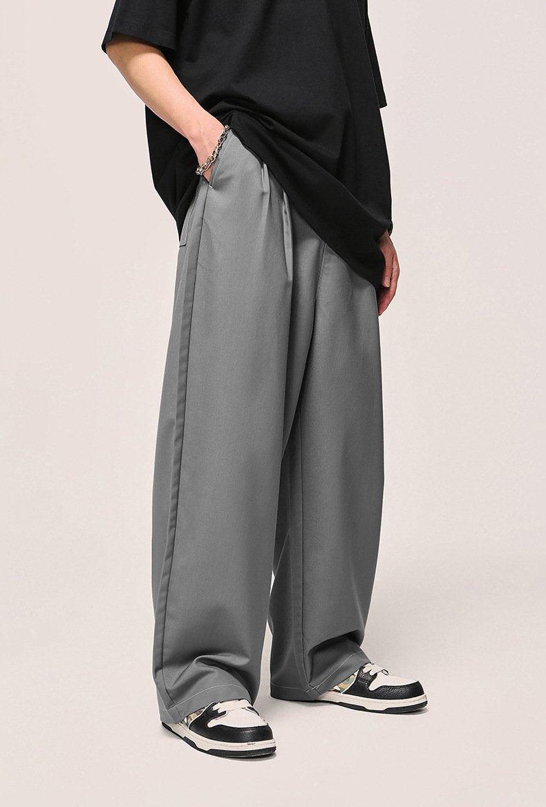 Loose Contrast Color Pants - tntwear1