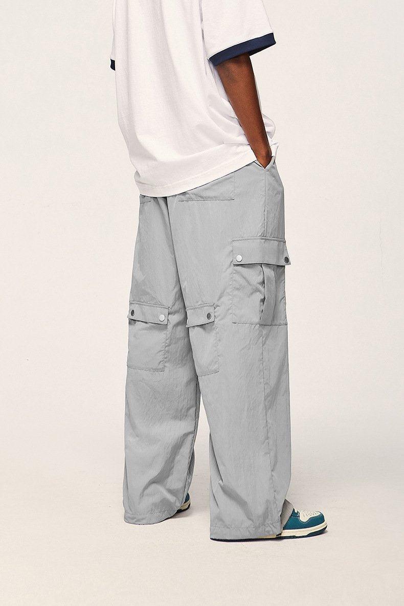 Multi-pocket Wide-leg Baggy Cargo Pants - tntwear1