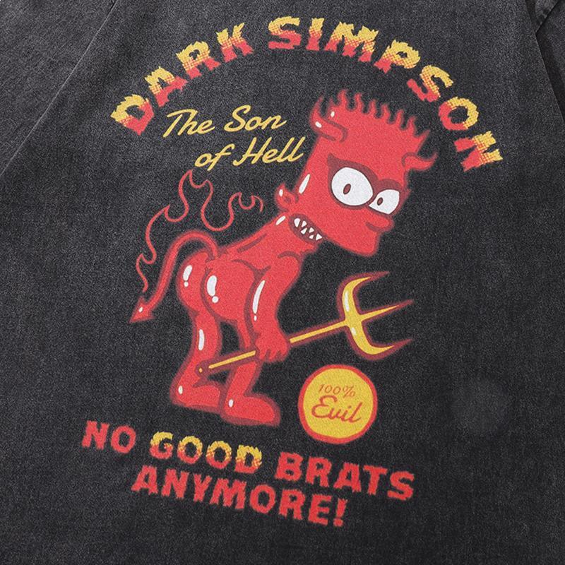 Dark Simpson Loose T-Shirt - tntwear1