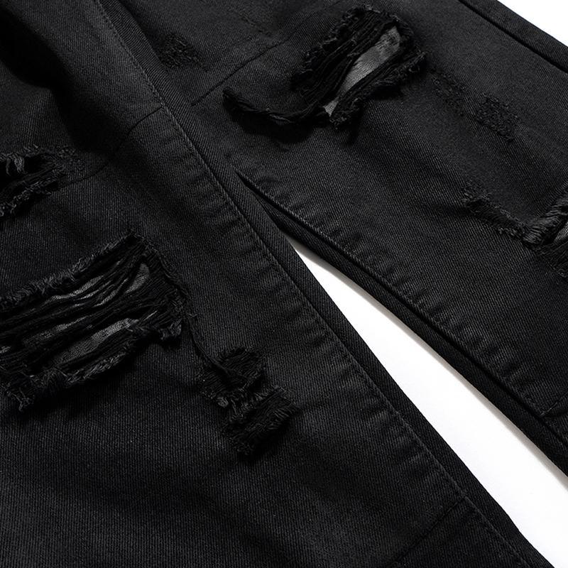 Distressed Baggy Black Jeans - tntwear1