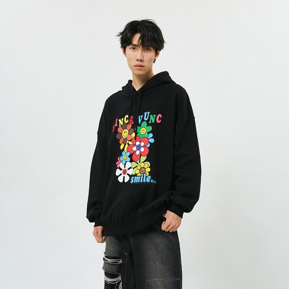 Flower Season Loose Hoodie - tntwear1