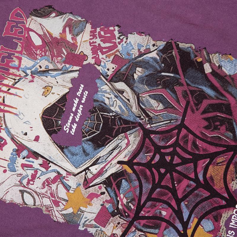 Spider-women Untrammeled Washed T-Shirt - tntwear1