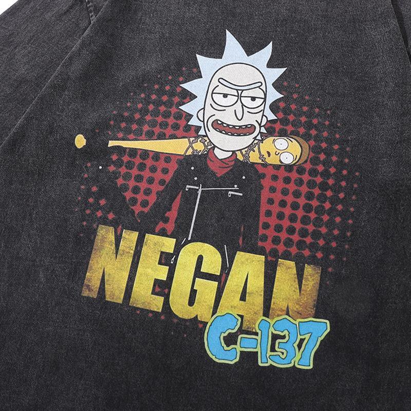 "Negan C-137" Rick Printed T-Shirt - tntwear1