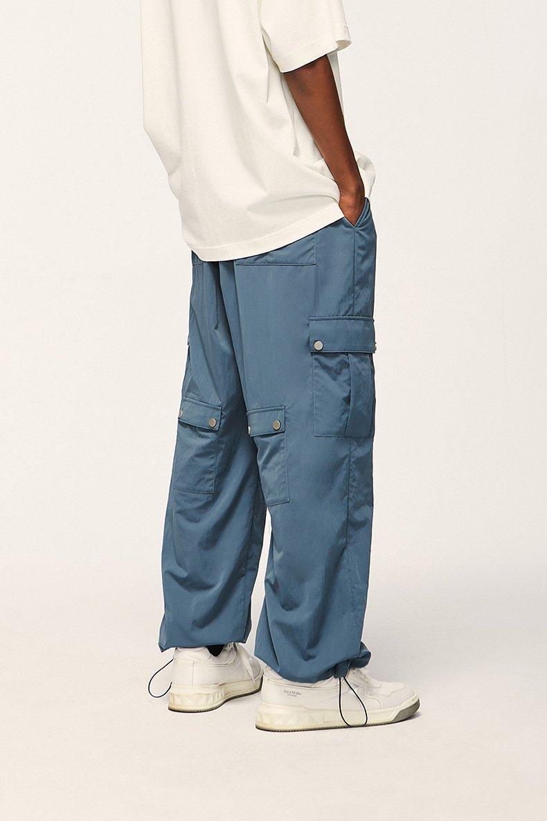 Multi-pocket Wide-leg Baggy Cargo Pants - tntwear1