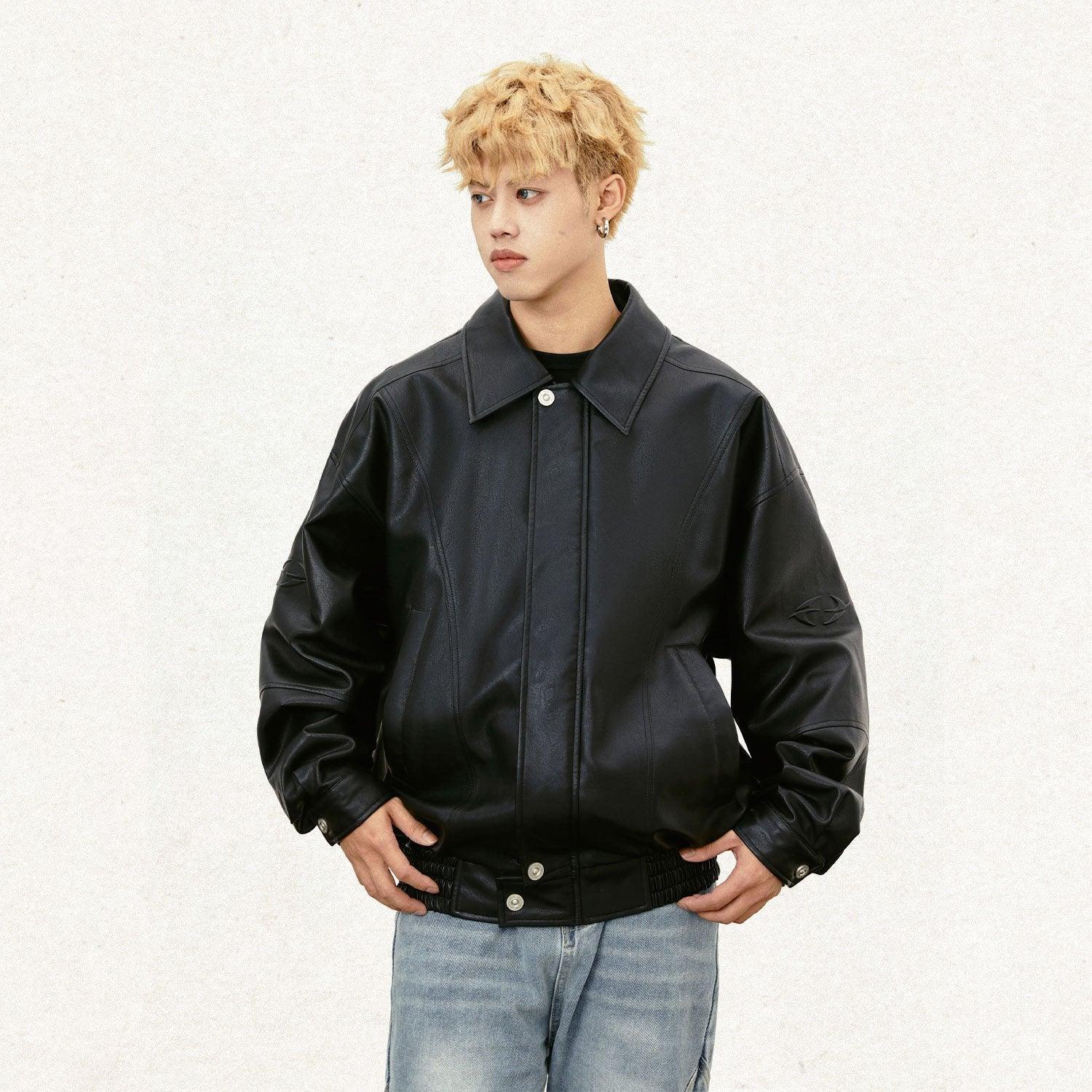 Y2k Padded Leather Jacket - tntwear1