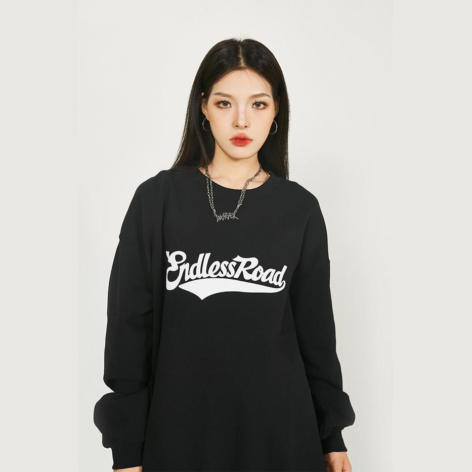 Loose Retro Fleece Sweatshirt - tntwear1