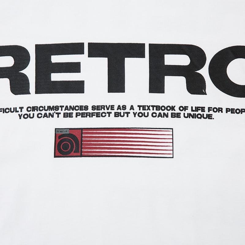 Y2k Loose Retro Printed T-shir - tntwear1