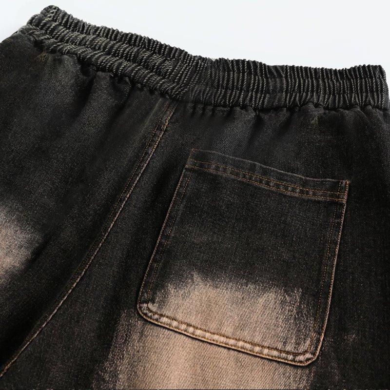 1984 Acid Washed Wide Leg Jeans - tntwear1