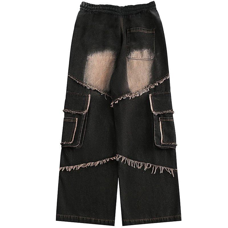 1984 Acid Washed Wide Leg Jeans - tntwear1