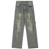 1984 American Style Jeans Frayed Cross - tntwear1