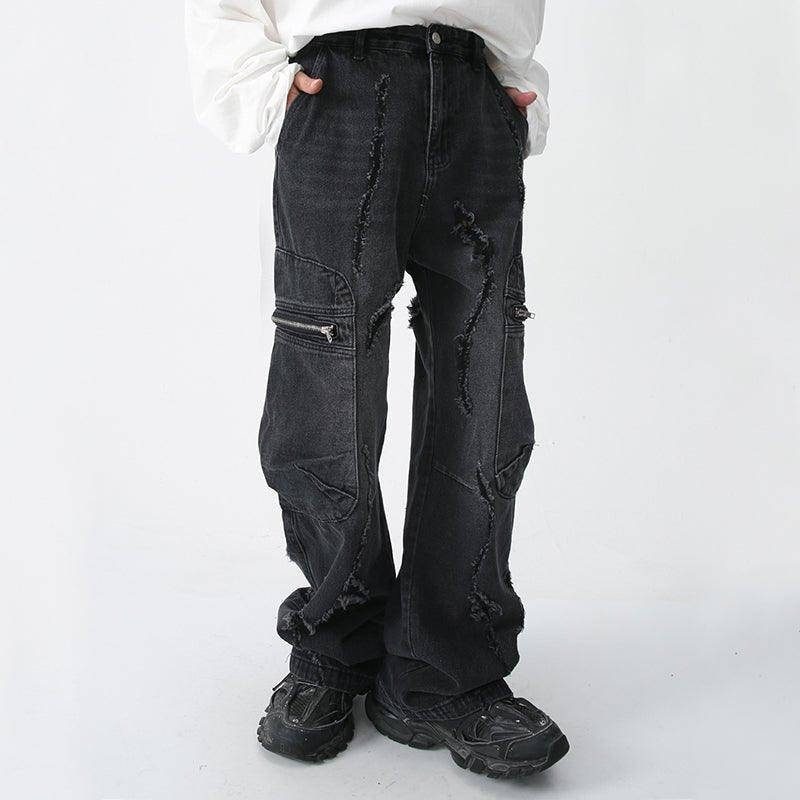 1984 American Style Ripped Cargo Jeans - tntwear1