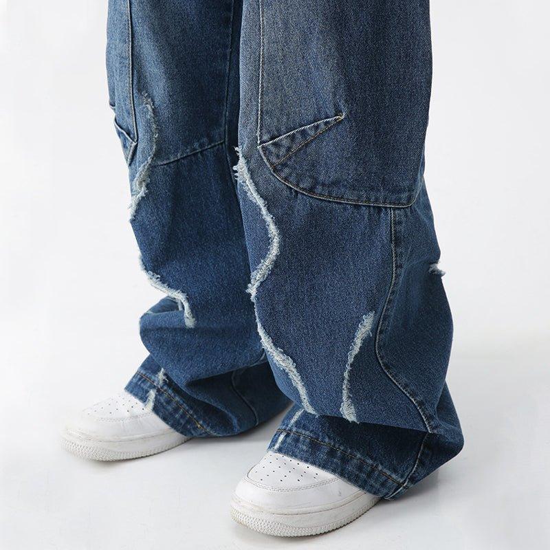 1984 American Style Ripped Cargo Jeans - tntwear1