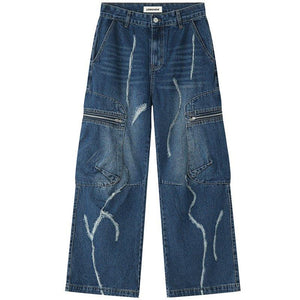 1984 American Style Ripped Cargo Jeans - tntwear1