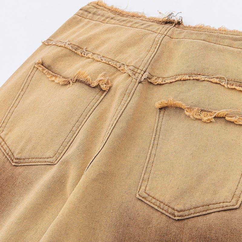 1984 American Style Wash Jeans Frayed Edges - tntwear1