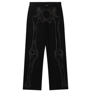 1984 Casual Straight Leg Jeans Skeleton - tntwear1