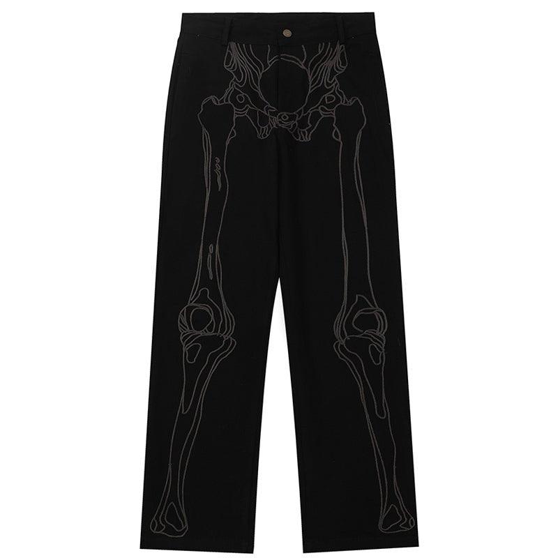 1984 Casual Straight Leg Jeans Skeleton - tntwear1