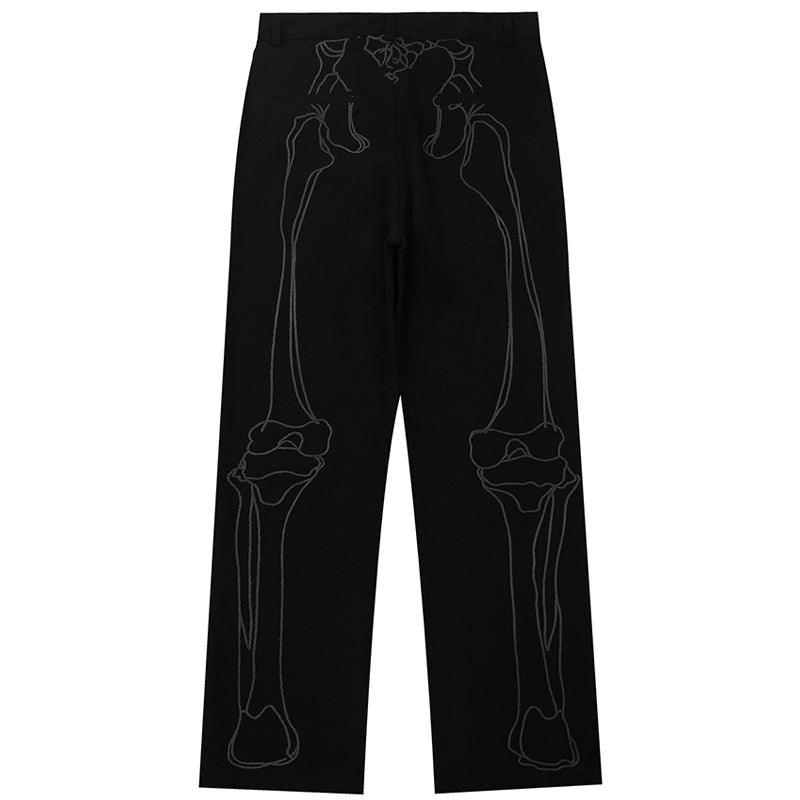 1984 Casual Straight Leg Jeans Skeleton - tntwear1